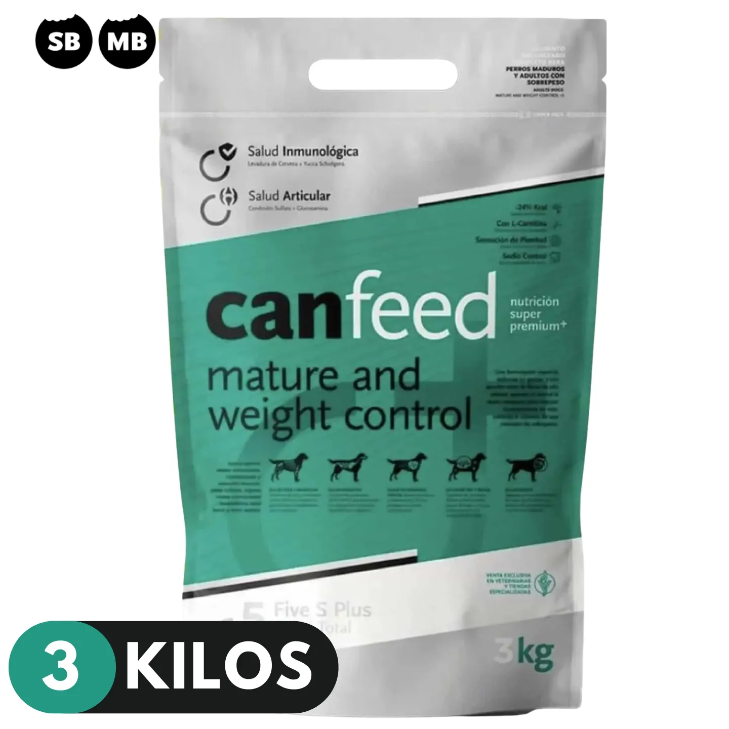 Canfeed Light 3kg — Perro adulto — Huellitas Petshop Mendoza